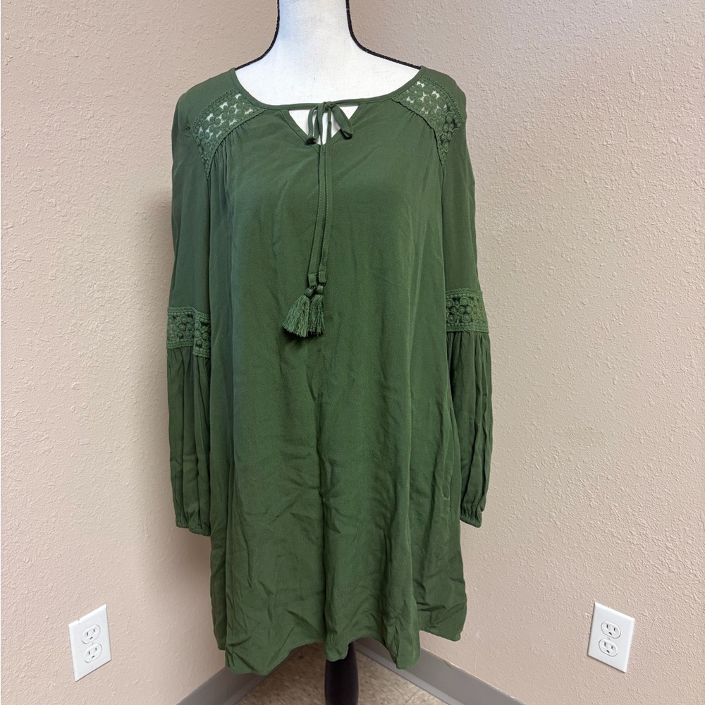 Mi Ami Green dress with Pockets